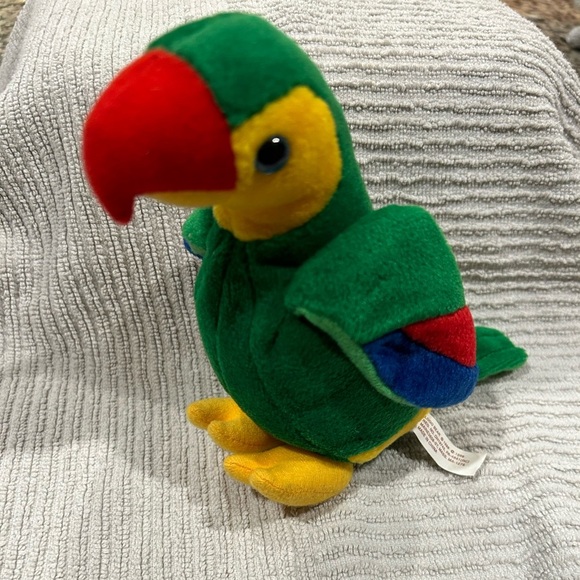 Vintage Plush Stuffed Parrot 1999 Logo Bear - Picture 2 of 5